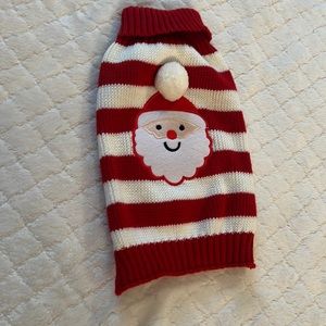 Santa dog sweater
